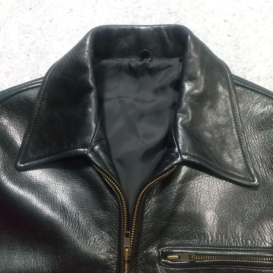 美品 ポールスミス ライダースジャケット レザー 牛革 ９０s 短丈 革ジャン