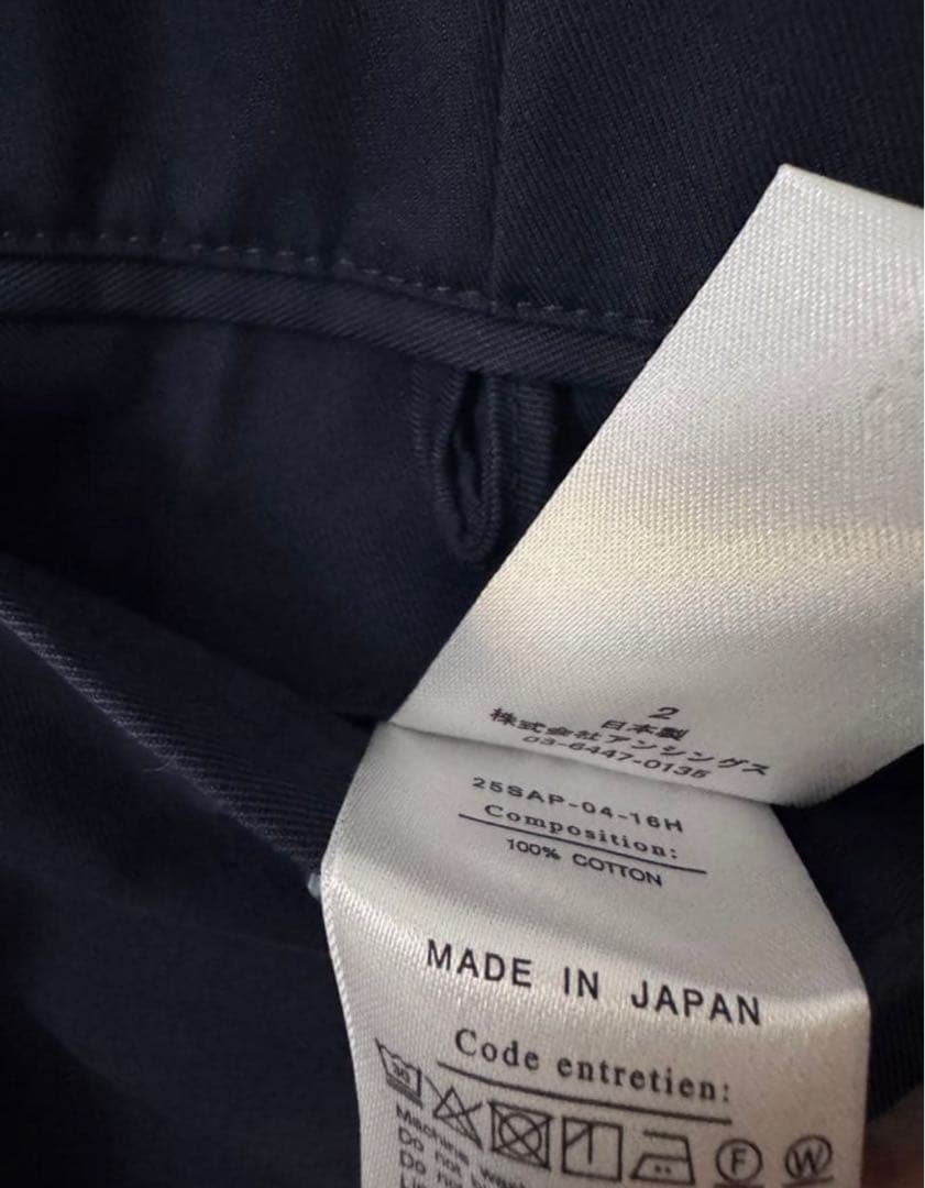 パンツ A.PRESSE \"TYPE.3 CHINO TROUSERS\" NAVY2