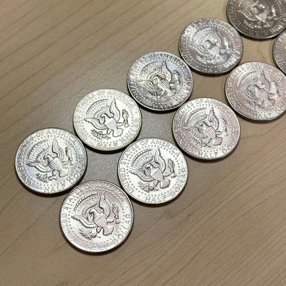 ケネディ ハーフダラー 1964年 10枚 銀貨 シルバー 銀品位90