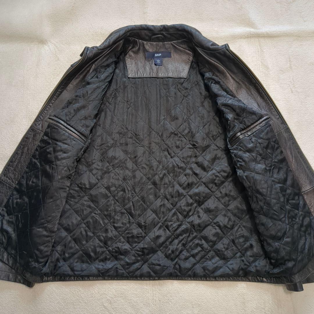 美品 オールドギャップ レザージャケット ブルゾン 牛革 Lサイズ ブラック