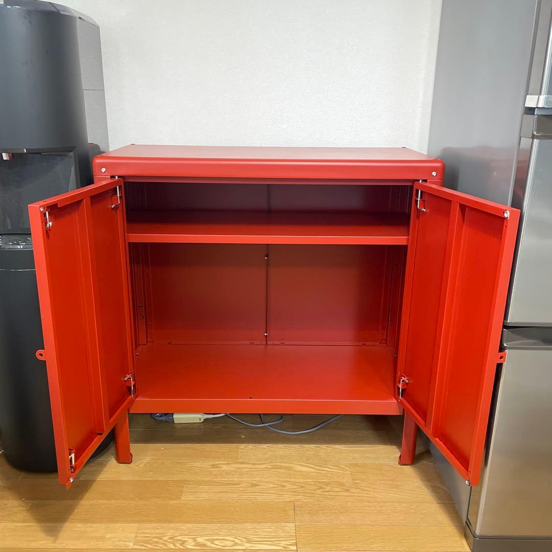 IKEA廃盤カラー:レッド　KOLBJÖRN（コールビョーン）キャビネット