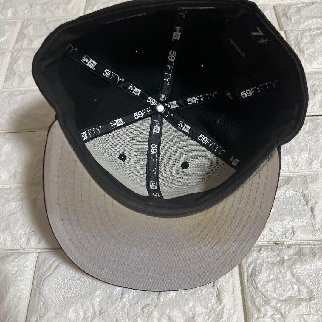 Supreme 59FIFTY New Eraブラック キャップ 7 1/2
