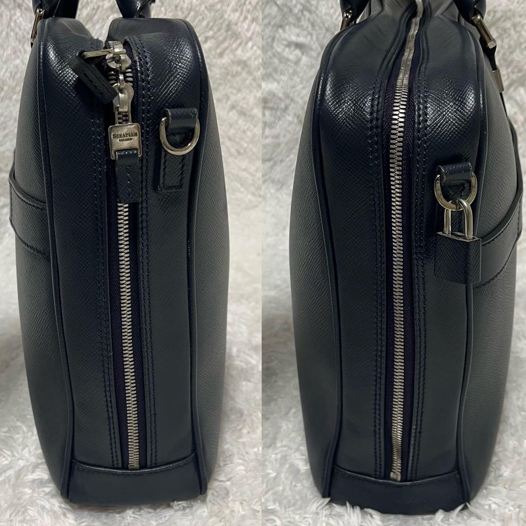 SERAPIAN 2way ビジネスバッグ サフィアーノレザー A4 PC収納