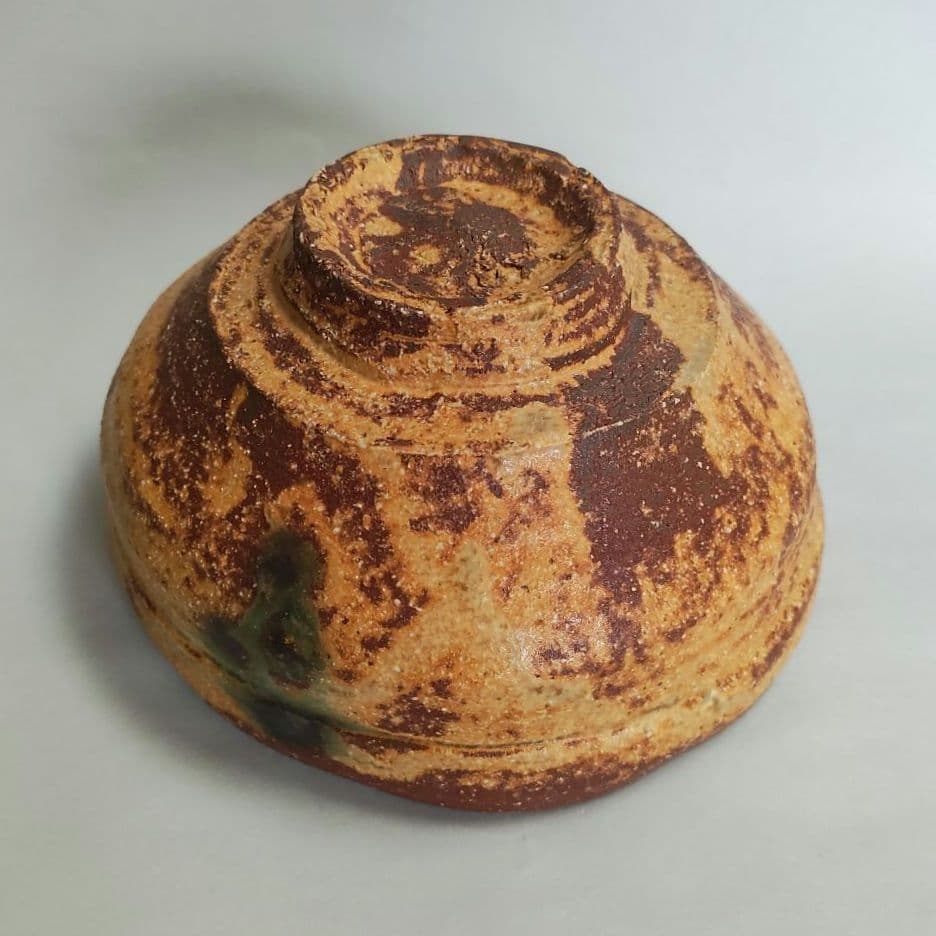 酎磨(浜田純理）　黄瀬戸山柿茶碗　桃山陶