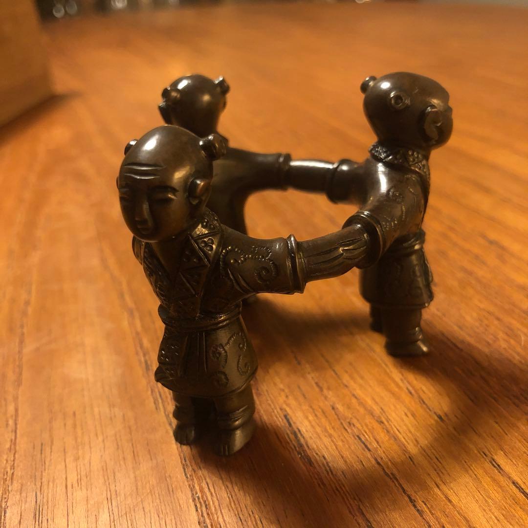 茶道具　蓋置　工芸品　唐銅