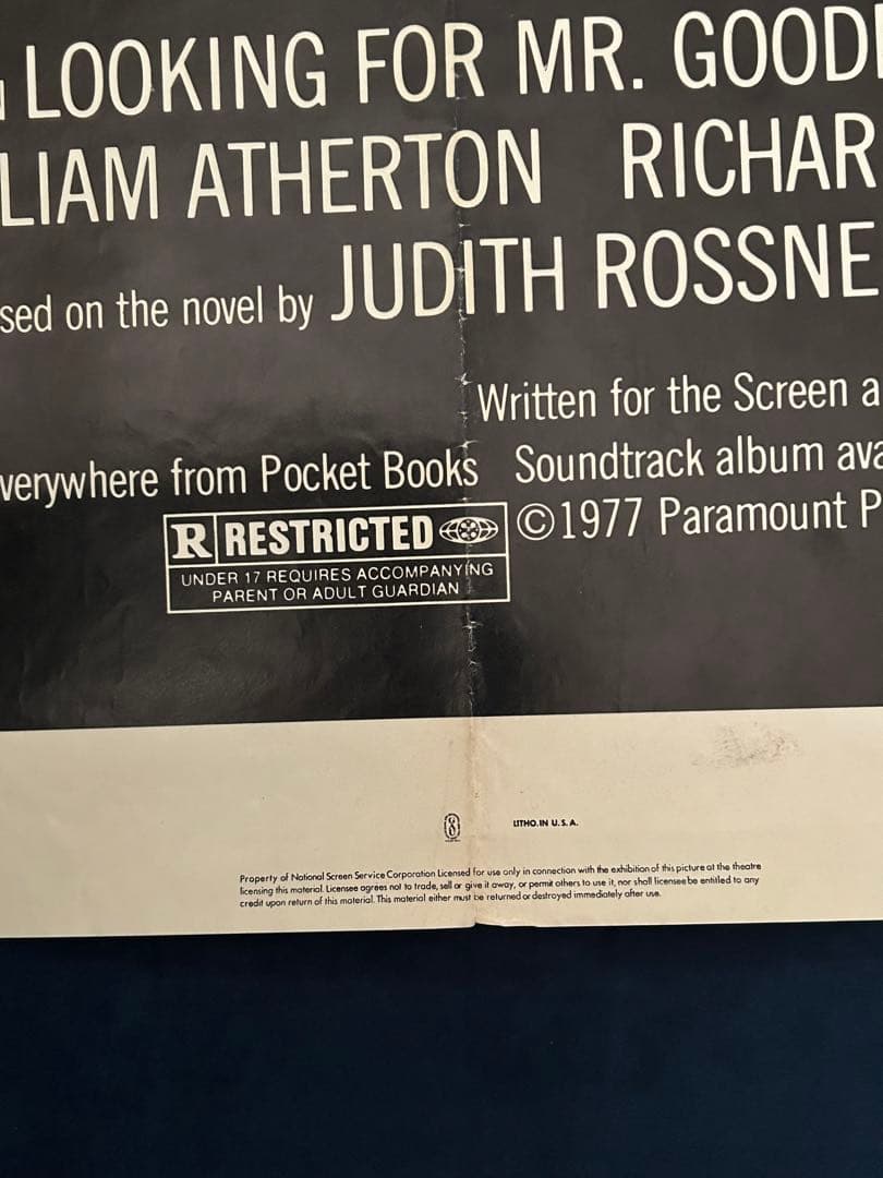 ミスター・グッドバーを探して　USオリジナル映画ポスター