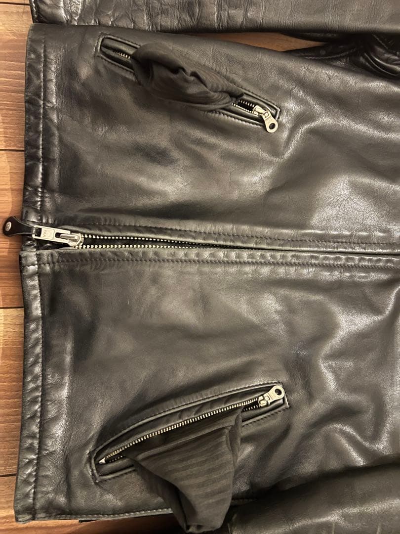 schott レザーシングルライダースジャケット 141 36 641 ボア付