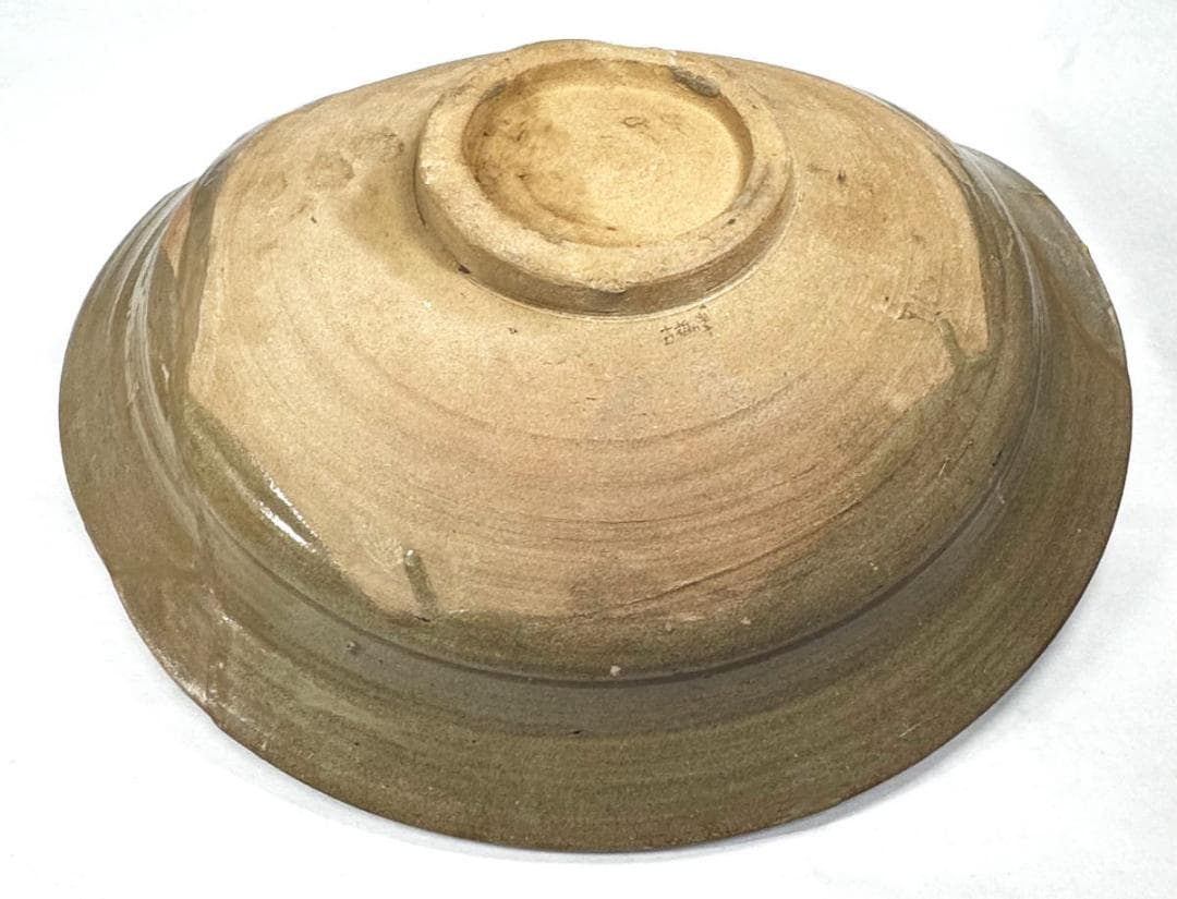 古唐津 絵唐津特大鉢 約3kg 時代物 発掘品 ウブ品 古美術 WWTT117