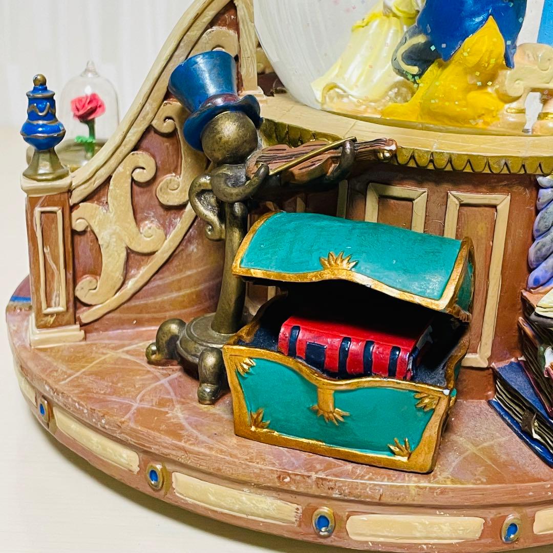 ディズニー 美女と野獣 スノードーム スノーグローブ オルゴール 置物 オブジェ