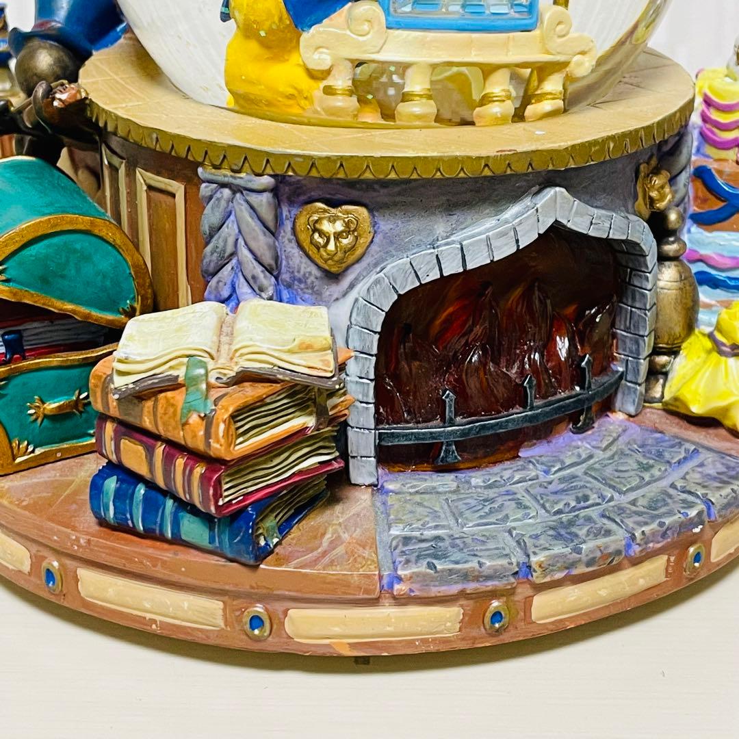 ディズニー 美女と野獣 スノードーム スノーグローブ オルゴール 置物 オブジェ