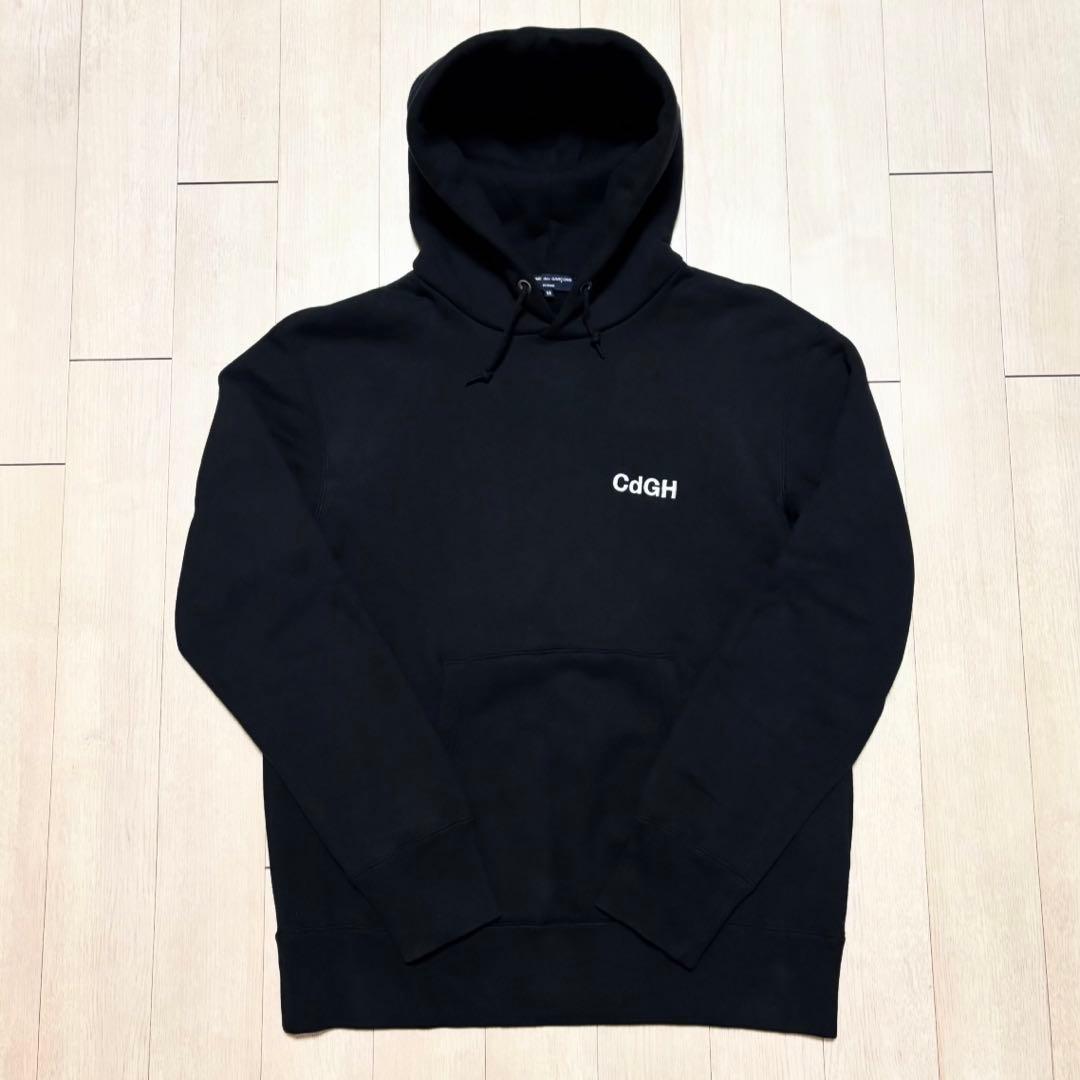 コムデギャルソンオム 刺繍ロゴフーディパーカーシュプリーム ヨウジヤマモト