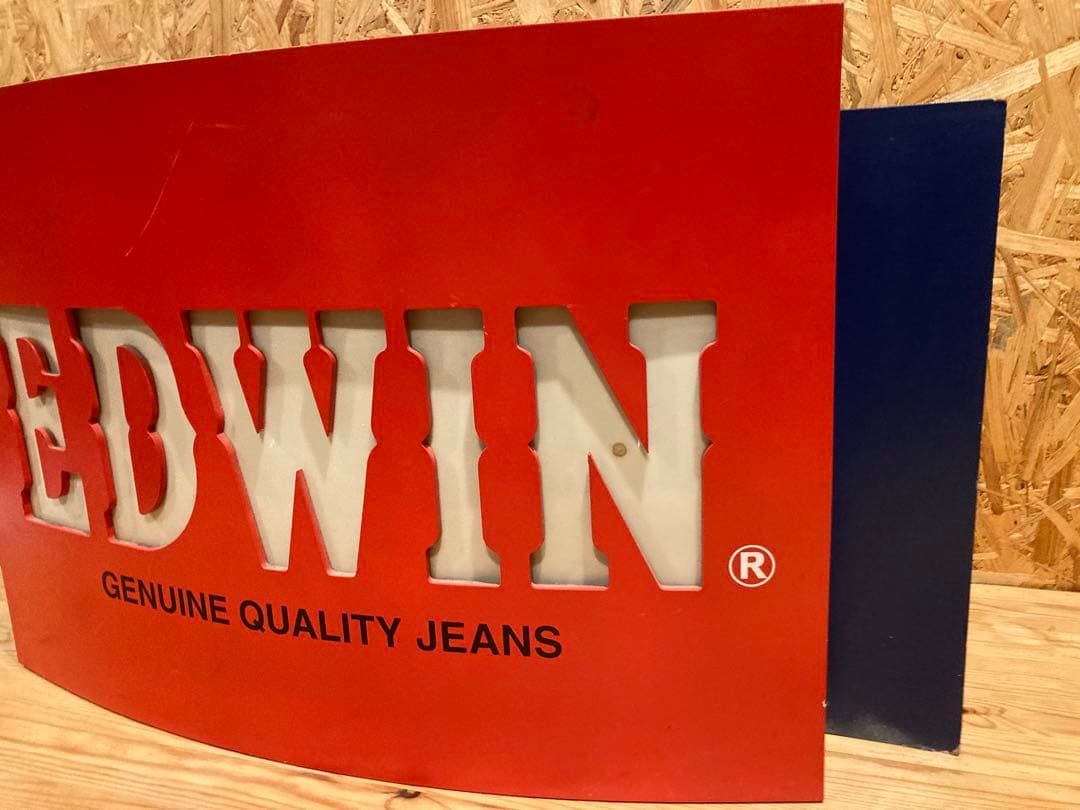 EDWIN Genuine Quality Jeans 蛍光灯看板