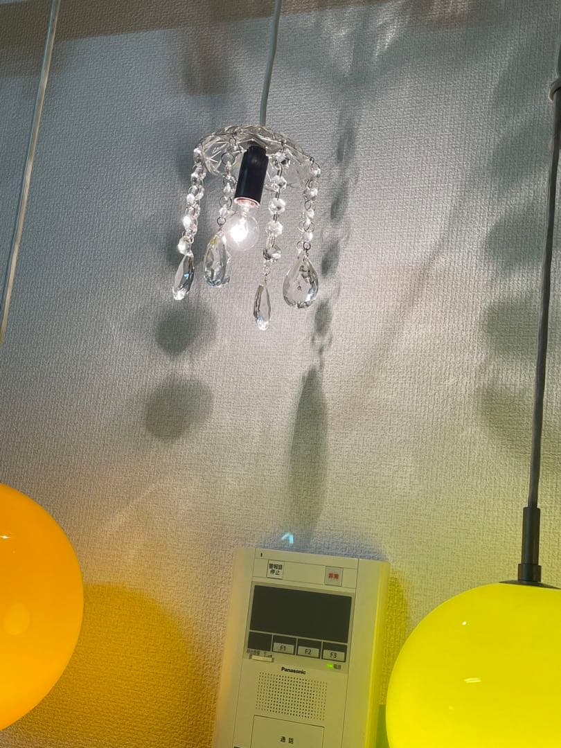 シャンデリア　ペンダントランプ　ライト　1灯　レトロ　アンティーク