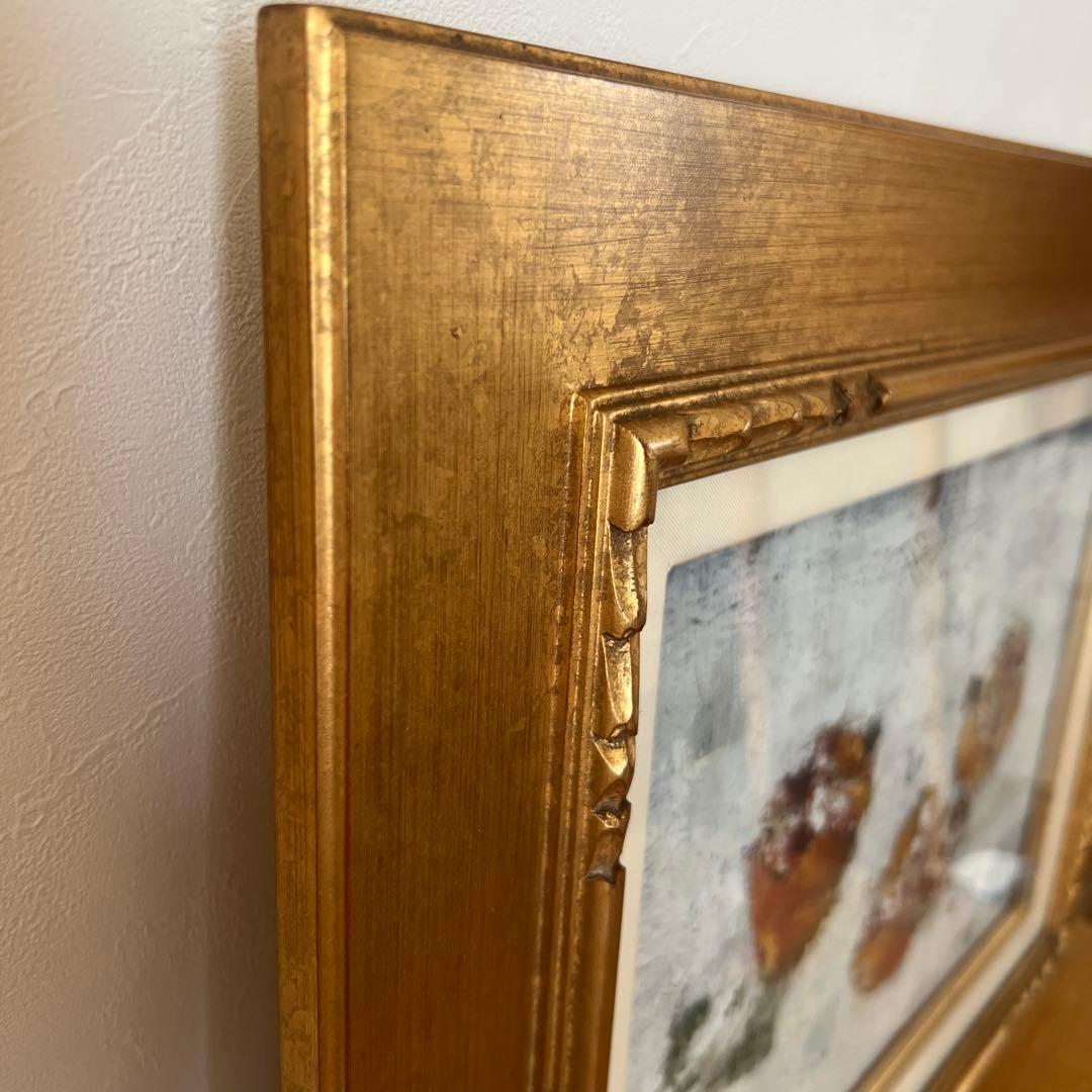 三宅すず作　油彩画 ゴールドフレーム　1964年