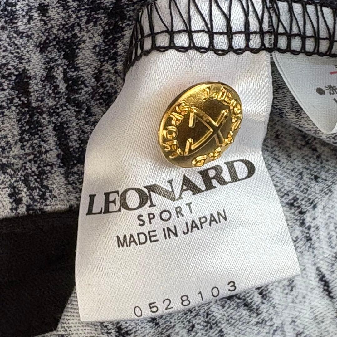 【未使用】レオナールスポーツ ホース柄 馬 金ボタン 長袖 ポロシャツ