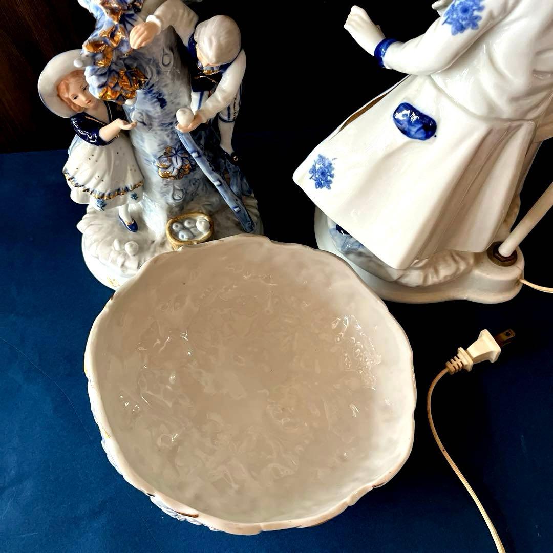 西洋アンティーク風ドールスタンド、小物入れ　2点