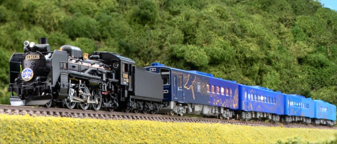 98522JRキハ141系旅客車(SL銀河用客車)C58形蒸気機関車239号付