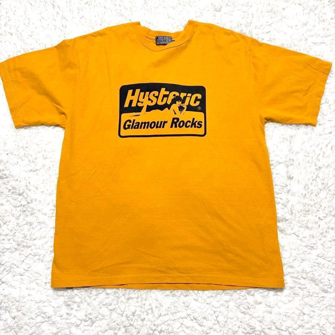 HYSTERIC GLAMOUR ロゴTシャツ XLサイズ 黄