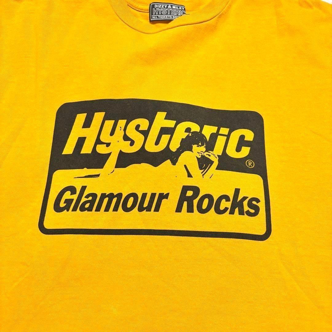 HYSTERIC GLAMOUR ロゴTシャツ XLサイズ 黄