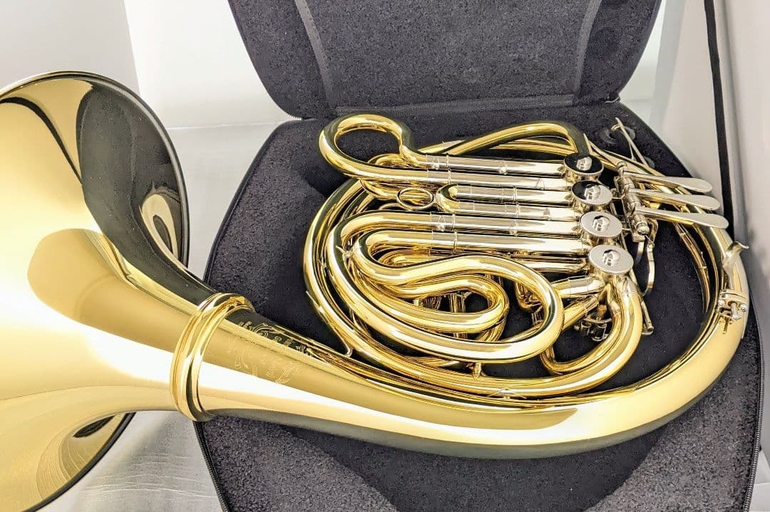 【美品】Wenzel Meinl フルダブルホルン 105