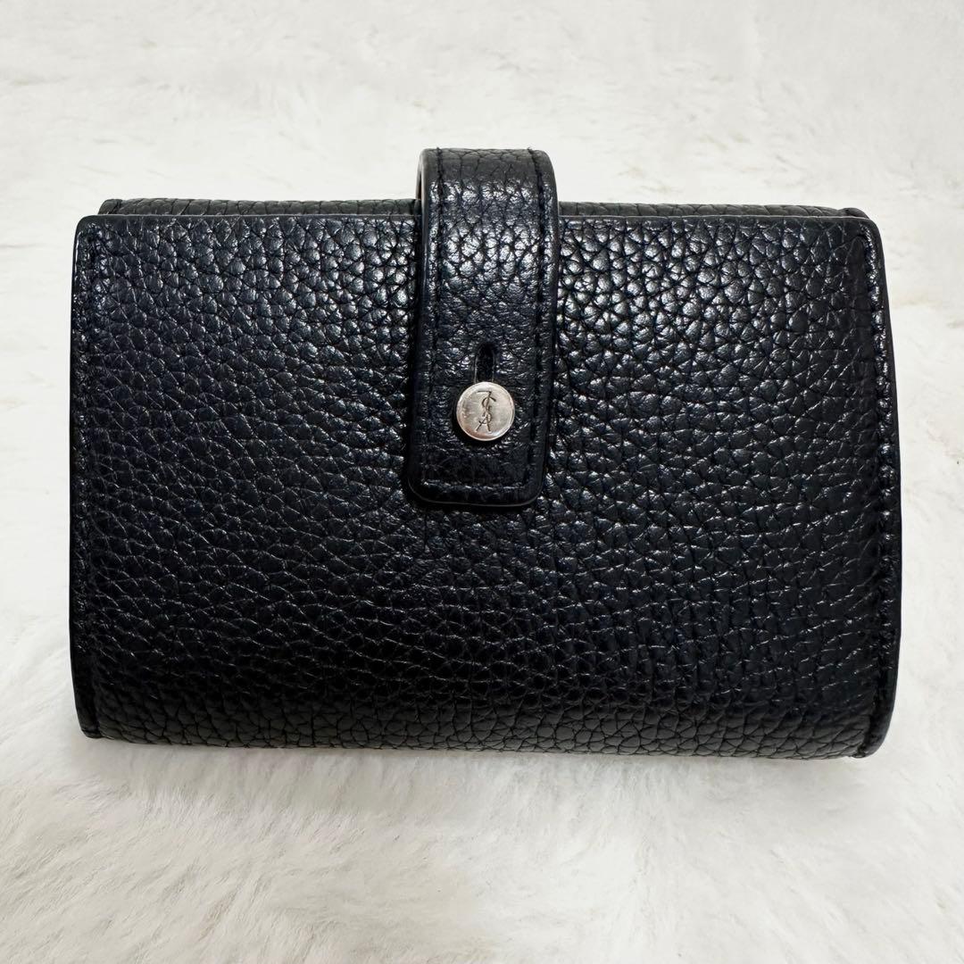 極美品◎SAINTLAULENT サックドジュール キーケース ブラック レザー