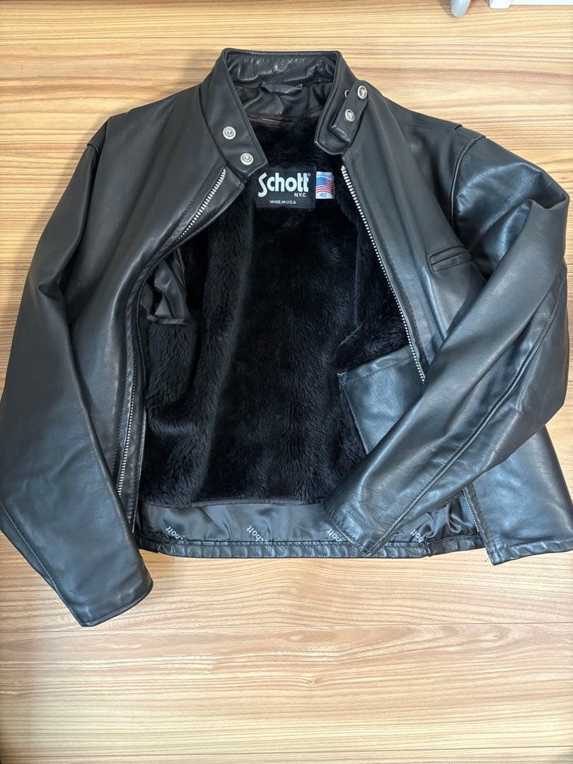 Schott シングルライダースジャケット　641E