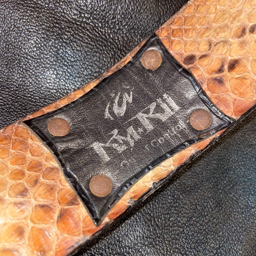 【Kmrii】Hyde着 最上位モデル Red&Stud bracelet 蛇革