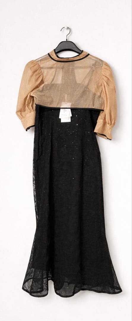 leja ブラックレースパーティードレス Mサイズ