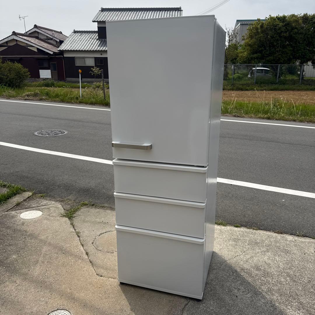 AQUA 4ドア冷蔵庫 355L　AQR-36K(S)2021年製