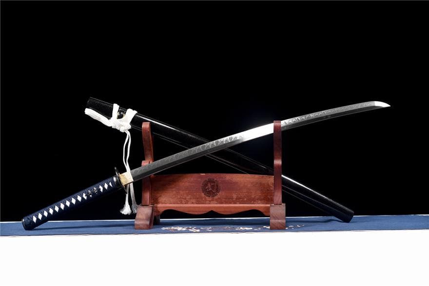 T 10焼刃木の葉紋侍刀『寒夜』日本刀 模造刀 居合刀