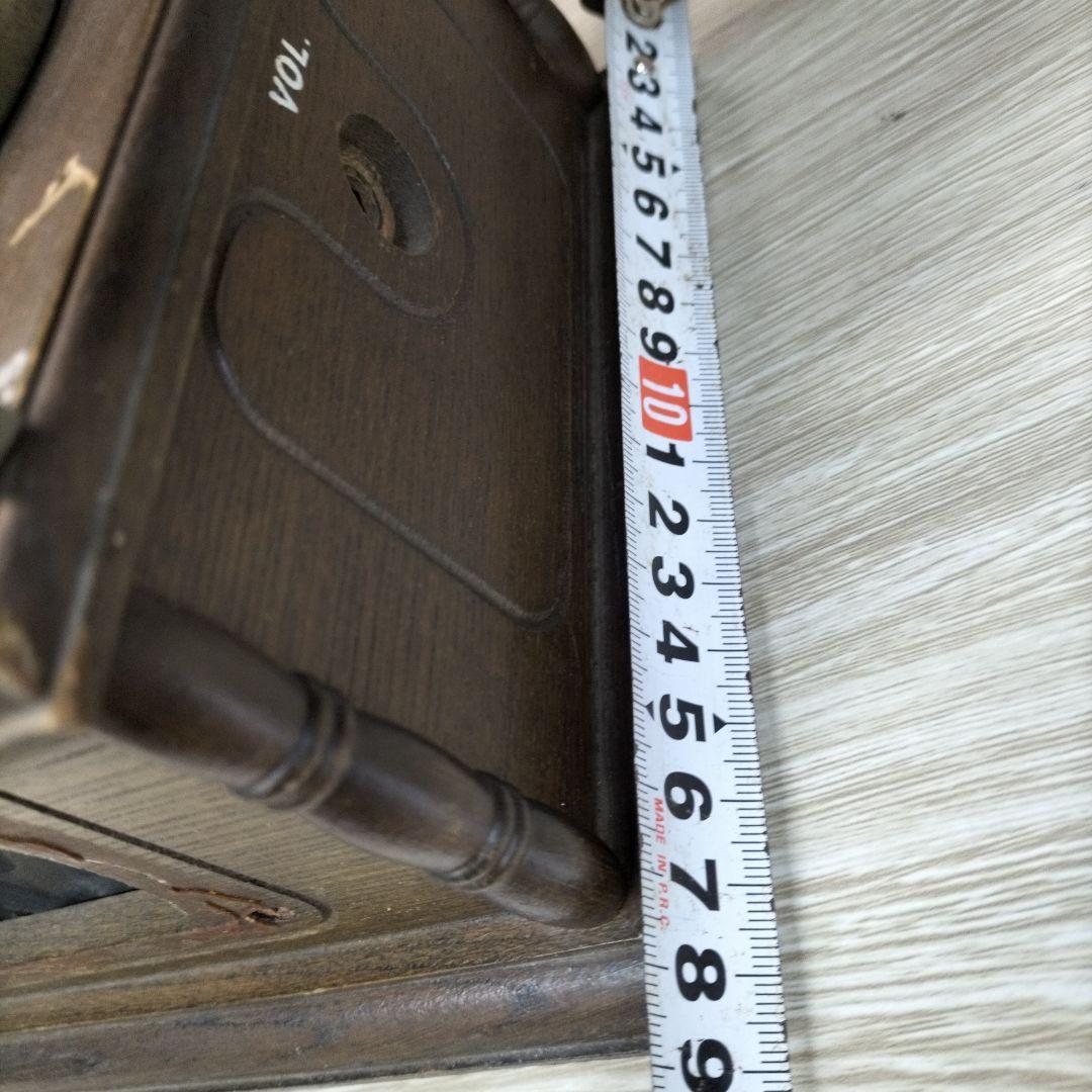 ヴィンテージ木製 蓄音機 フラワーホーンデザイン