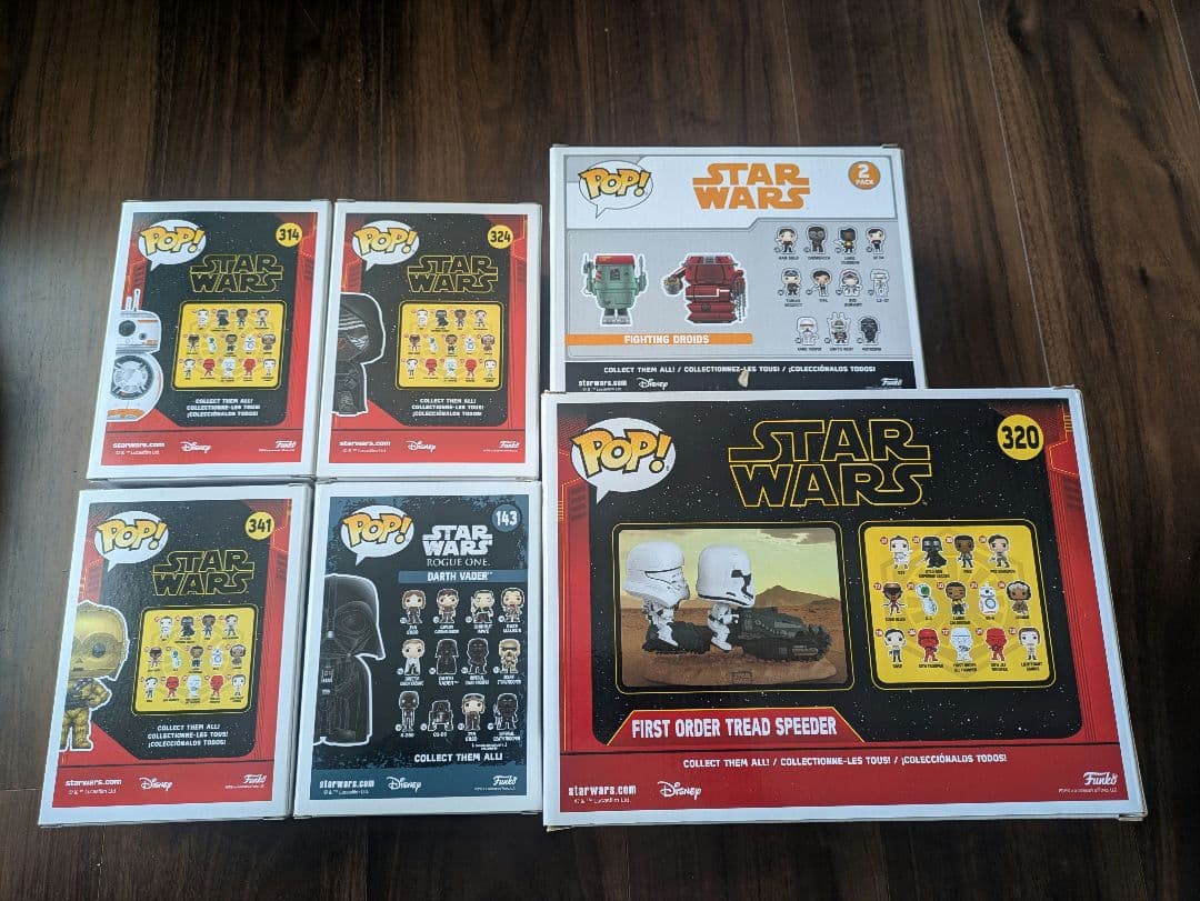 funko pop スター・ウォーズ ダースベイダー等　６点セット