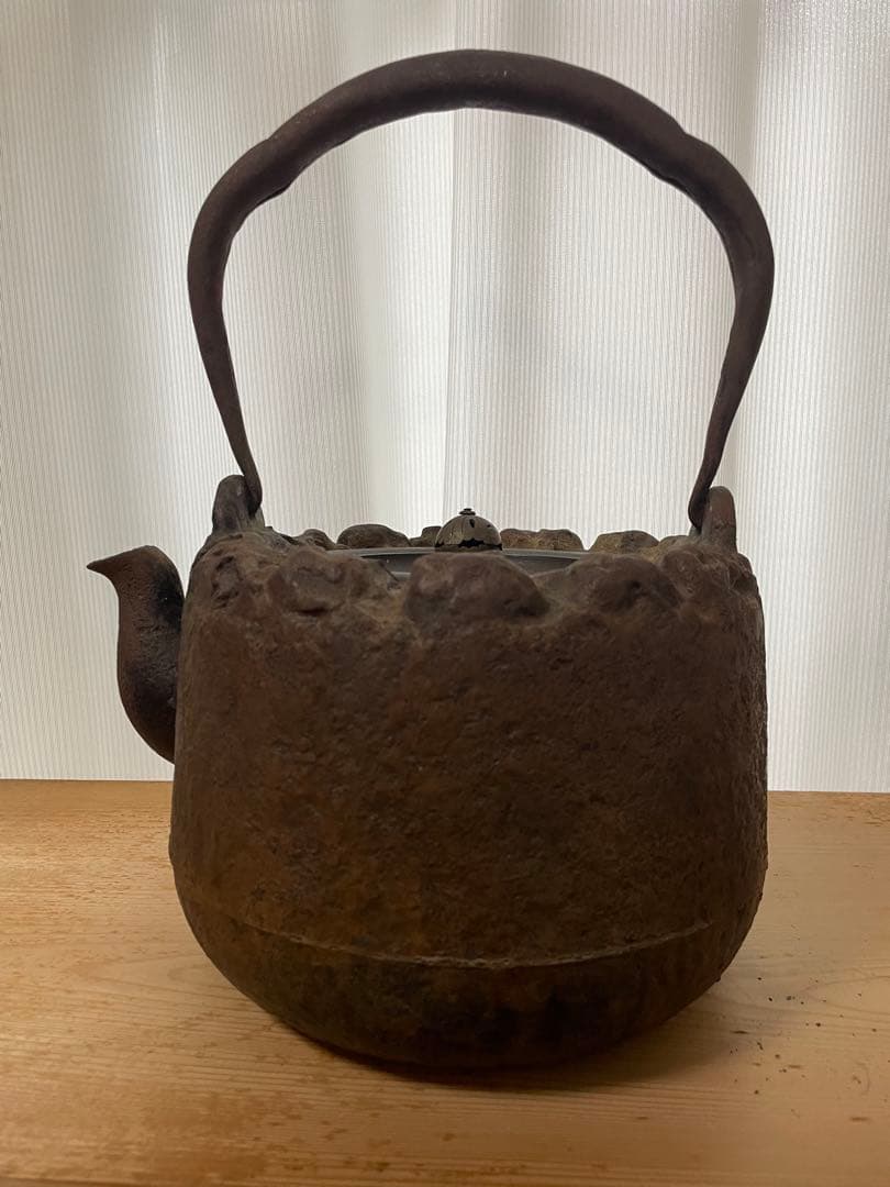 茶道具 龍文堂造 手取釜 釣釜 炉釜