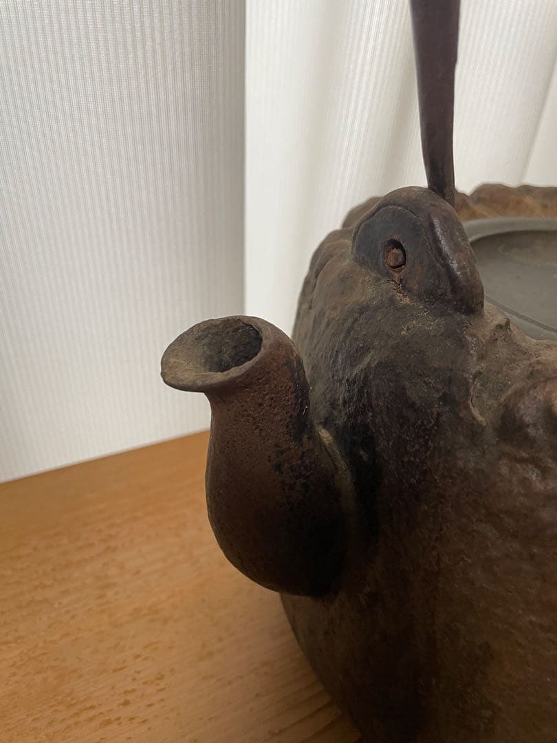 茶道具 龍文堂造 手取釜 釣釜 炉釜