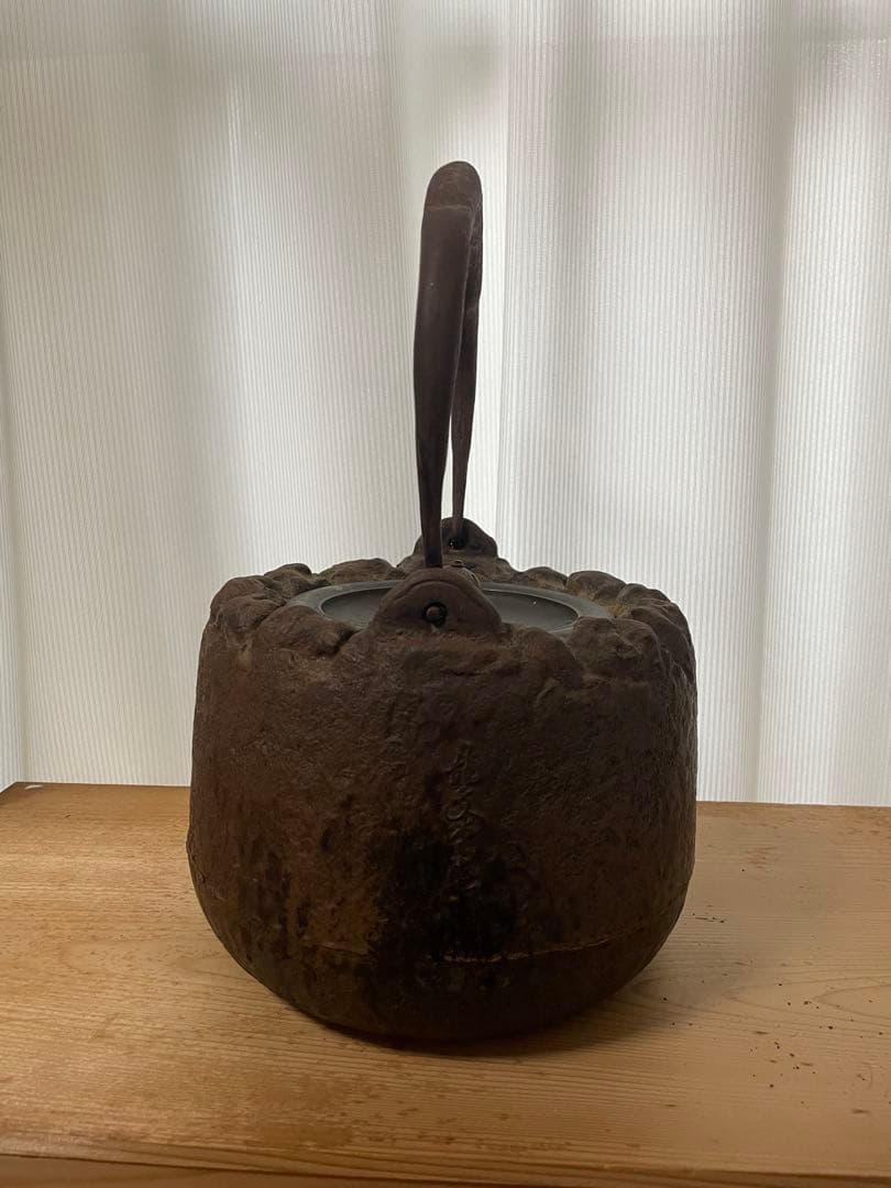 茶道具 龍文堂造 手取釜 釣釜 炉釜