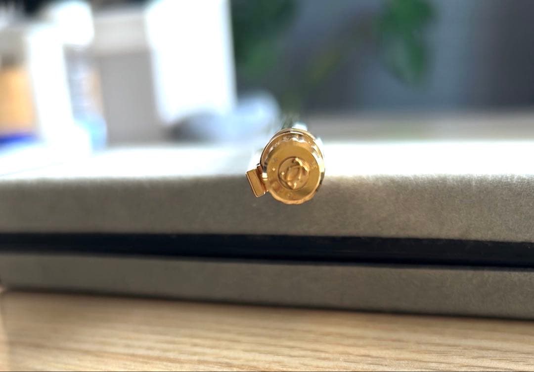 カルティエ トリニティ ドゥ ロゴ入り ツイスト式 ボールペン ゴールドボルドー