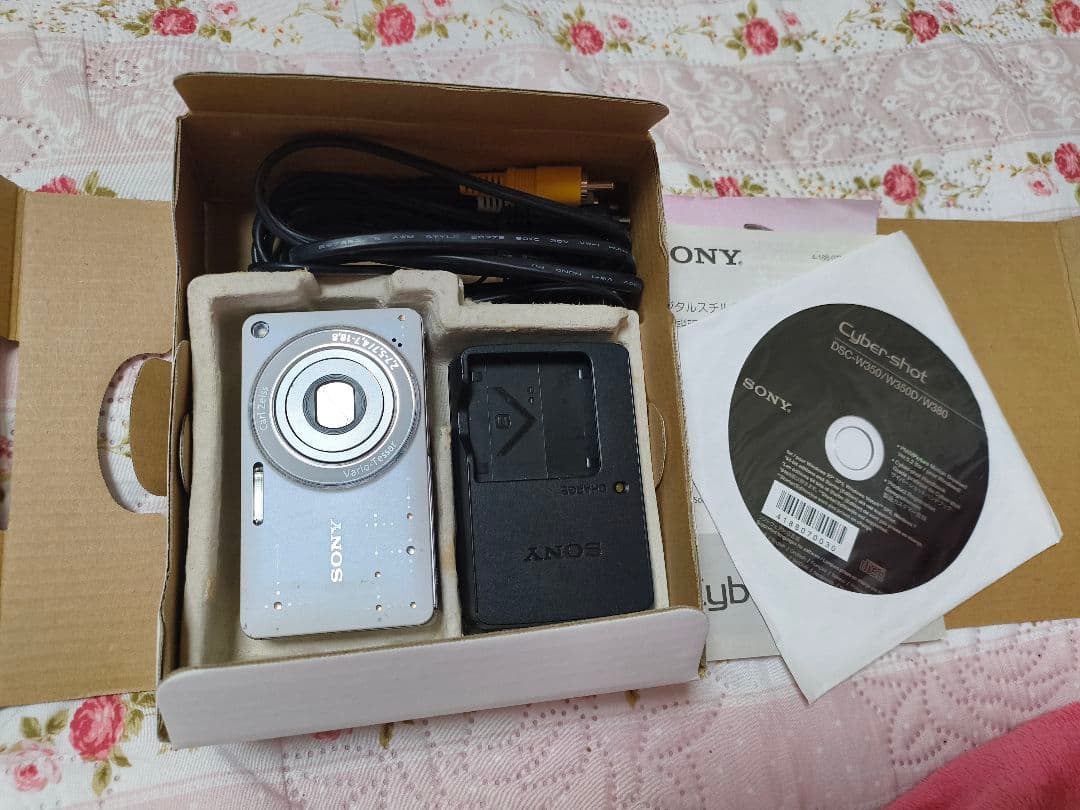 SONY ★ソニーセイバーショット　カメラUSED★DSC-W350D ホワイト