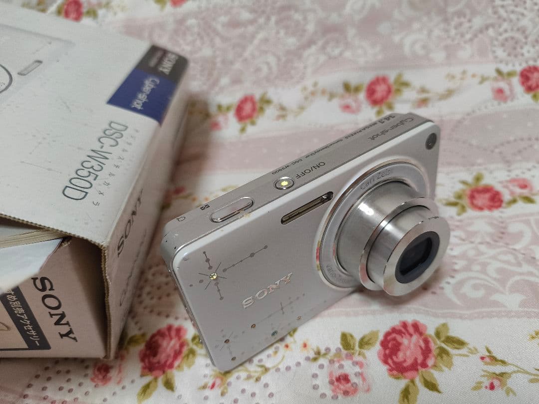 SONY ★ソニーセイバーショット　カメラUSED★DSC-W350D ホワイト