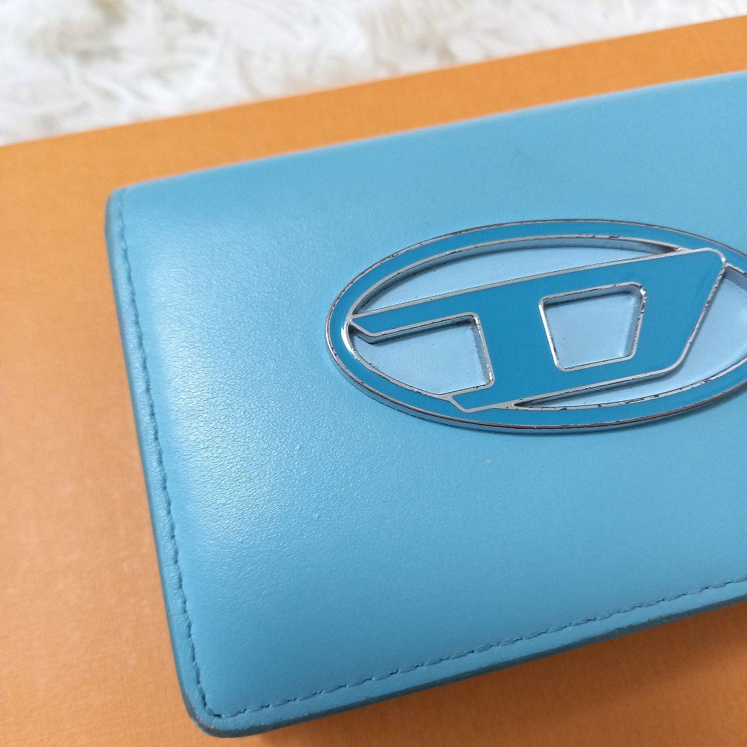 DIESEL　1DR　tri-fold coin　ウォレット　三つ折り財布　青