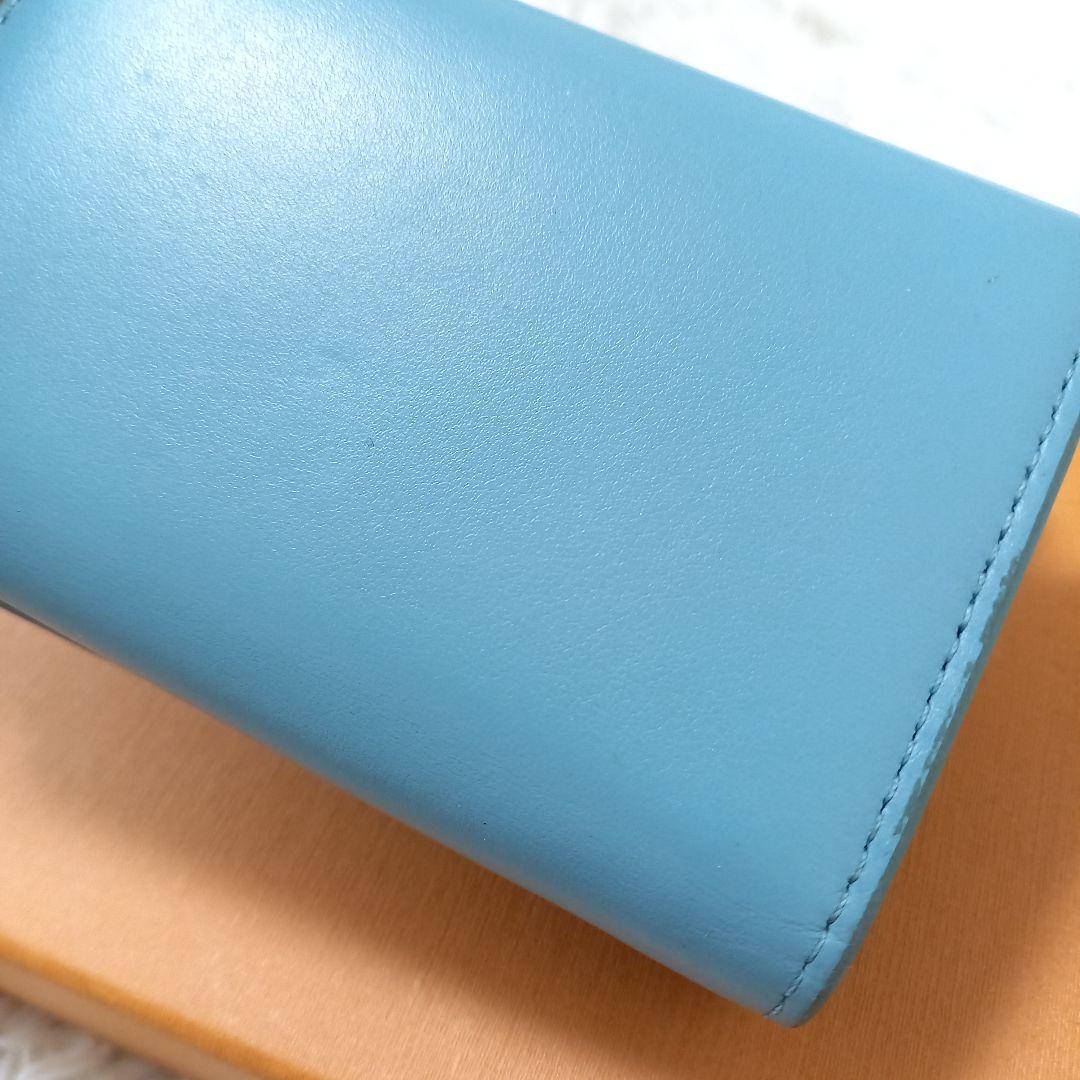 DIESEL　1DR　tri-fold coin　ウォレット　三つ折り財布　青