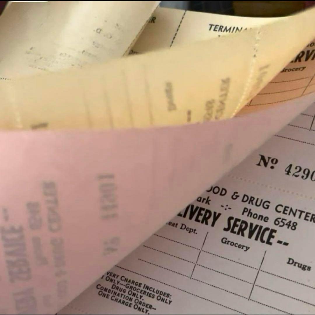 ヴィンテージ【伝票・一冊売り】海外チケット(ロールチケット