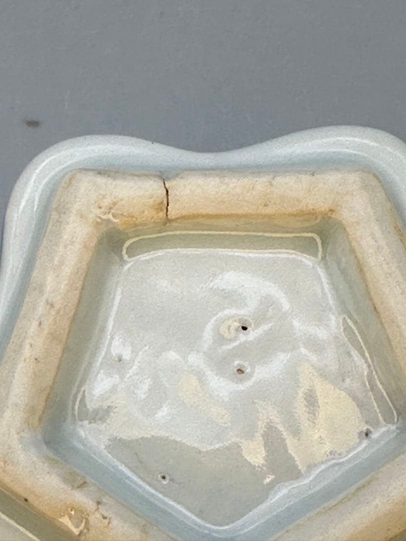 茶道具　香合　高橋道八　染付桔梗