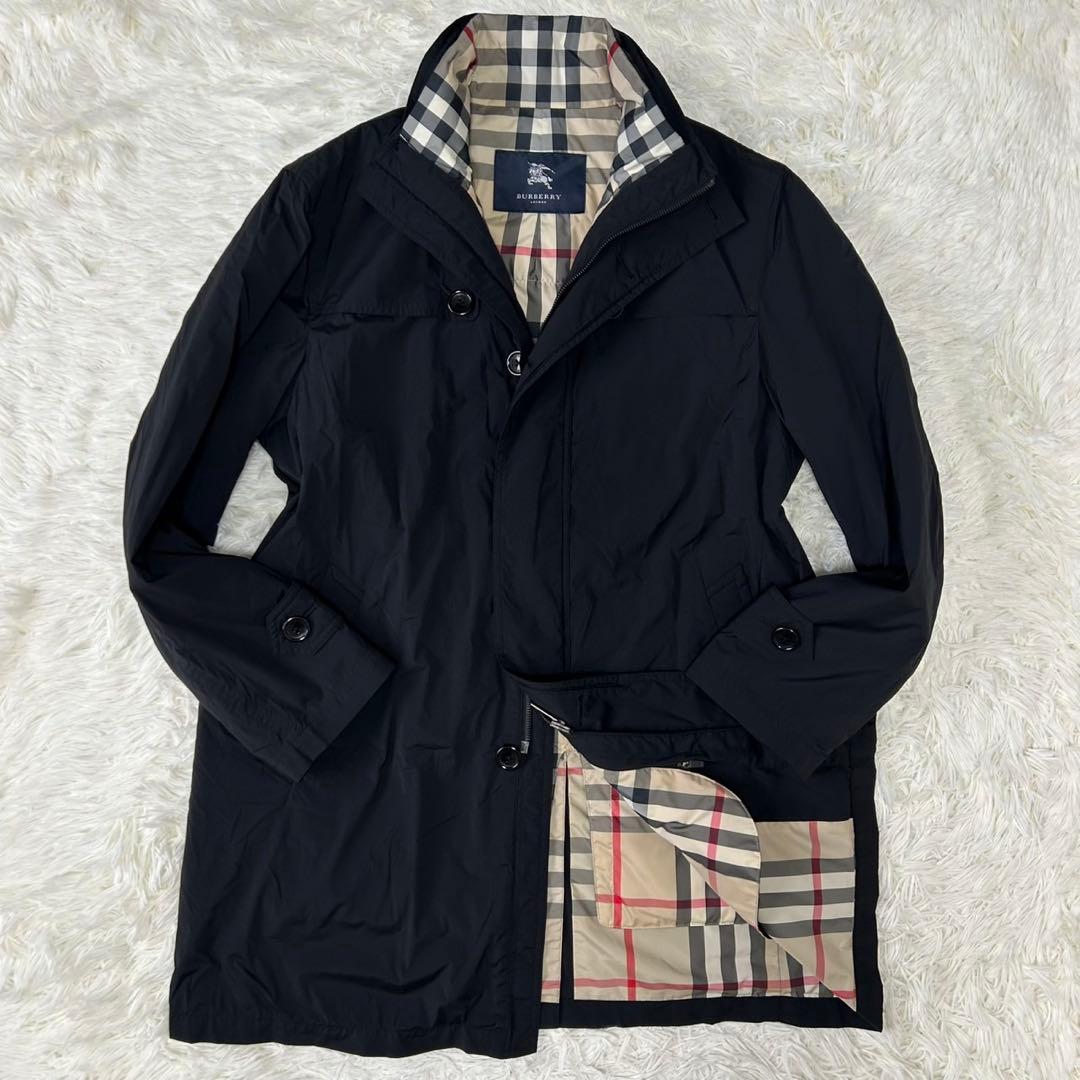 【極美品/L】バーバリーロンドン ダウンコート ダウンライナー メガノバチェック