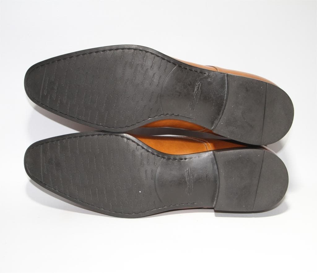 じ*ん様 SANTONI サントーニ プレーントゥ ダービー 15018 茶色