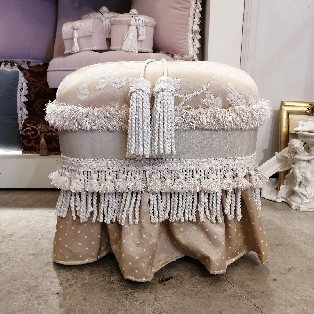 Φ【美品】ジェニファーテイラー Heirloom オットマン フットスツール ②