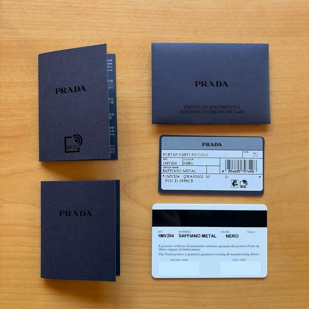 即購入可　PRADA プラダ　サフィアーノ　二つ折り財布　ミニ財布