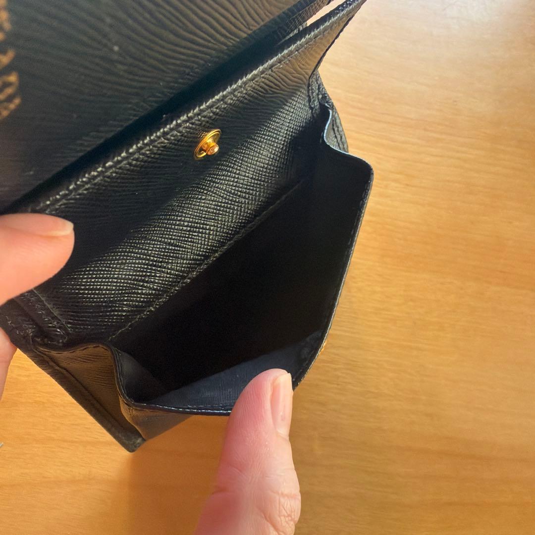 即購入可　PRADA プラダ　サフィアーノ　二つ折り財布　ミニ財布