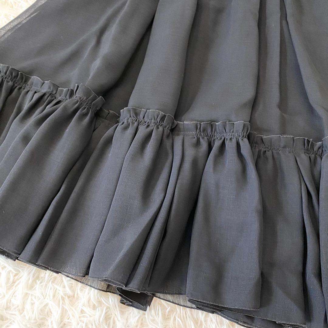 FOXEY フォクシー Ruffles ラッフル シフォンスカート　40311