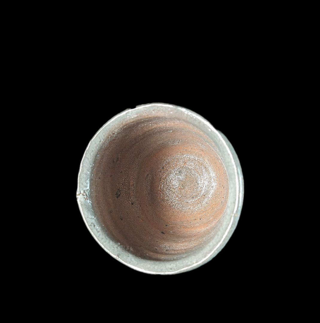 唐津焼 丸田宗彦 絵唐津ぐい呑 共箱、共布、栞あり #ぐい呑み #丸田宗彦