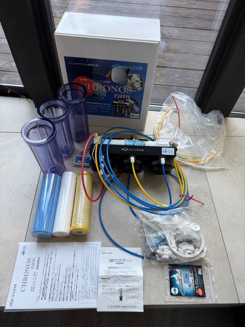 クロノスレイン　アクアギーク　説明書、箱あり　TDSモニター付　カートリッジ新品